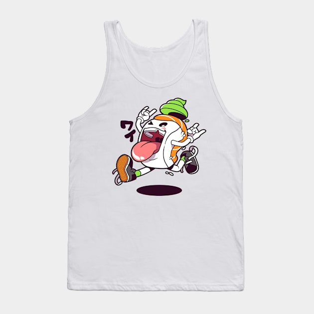 Sushi jump (Salmon) Tank Top by mankeeboi